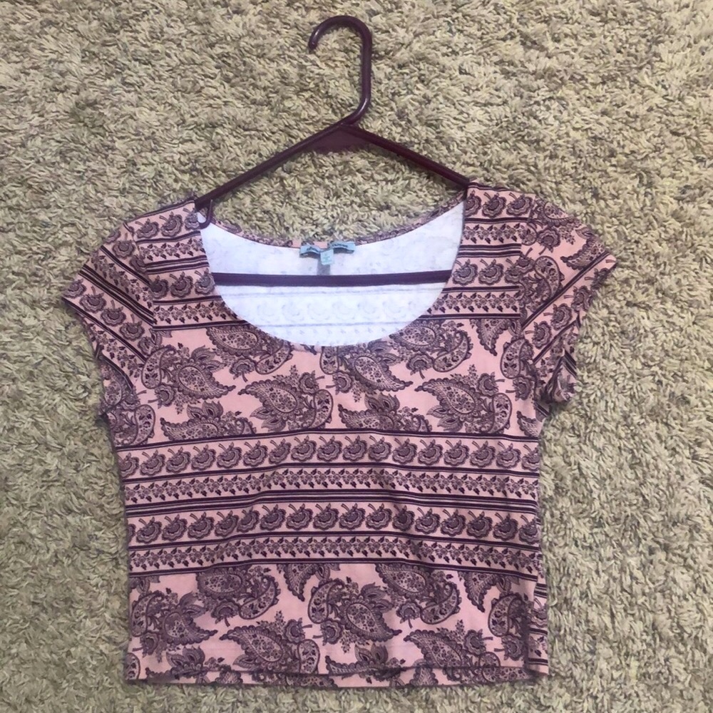 Pink crop top
